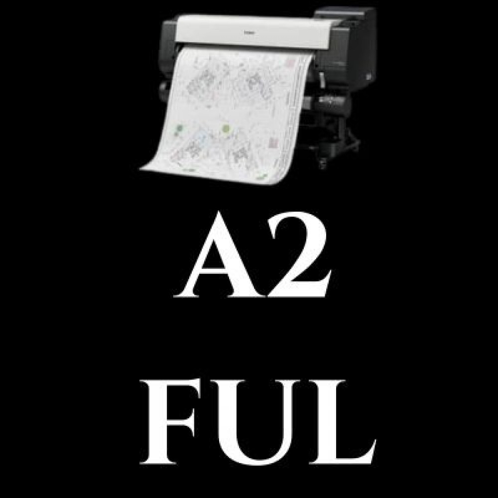A2 Siyah Beyaz Full Yoğunluk Baskı